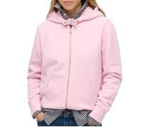 Superdry Sweat zippé à capuche Essential Logo – Rose (Pink Lady) Taille 42 Femme