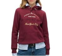 Sweat Rouge Femme Superdry Luxe M