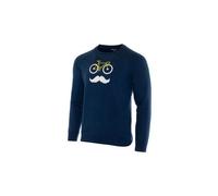 Sweat rubb r moustache bleu