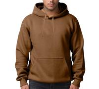 Sweat Rugby Homme Classe Legere Personnalisable Thermique Pull Capuche Survetement Pull Backprint -Shirt Sweat Survêtement Tee Manche Longue T-Shirt Manche Longue Homme Café XL