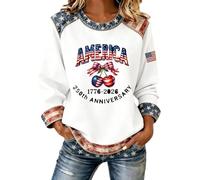 Sweat sans Capuche Femme Casual, Sweat-Shirt imprimé 250e Anniversaire sans Capuche