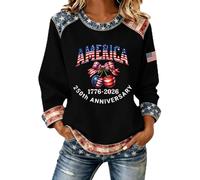 Sweat sans Capuche Femme Casual, Sweat-Shirt imprimé 250e Anniversaire sans Capuche