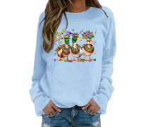 Sweat sans Capuche Femme Pull Bleu Dos Fantaisie Débardeur Tshirt Lavallière Maman Universitaire Cintré Mariniere Pantalon Courte Belles Hoodie Mickey Ceinturé Multipoche Loup