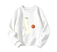 Sweat Sans Capuche Halloween Enfant Sweatshirt Amusants Col Rond Manches Longues Pull Hauts Mignons SurdimensionnéS Costumes De Pulls Sweat Basique DéContracté Pour GarçOn Et Fille Halloween