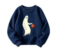 Sweat Sans Capuche Halloween Enfant Sweatshirt Amusants Col Rond Manches Longues Pull Hauts Mignons SurdimensionnéS Costumes De Pulls Sweat Basique DéContracté Pour GarçOn Et Fille Halloween