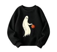 Sweat Sans Capuche Halloween Enfant Sweatshirt Amusants Col Rond Manches Longues Pull Hauts Mignons SurdimensionnéS Costumes De Pulls Sweat Basique DéContracté Pour GarçOn Et Fille Halloween