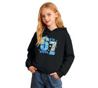 Sweat Shirt 67 - Ensemble Complet Sweat-Shirt à Capuche et Pantalon de Jogging pour Fille - Tenue Confortable Scolaire et Loisirs