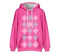 Sweat-shirt à capuche à manches longues pour bébé Saja Abby Jinu Anime Noël Loisirs Impression 3D Cadeaux pour les fans Coloré Adulte Mode, Baby Saja (rose), L