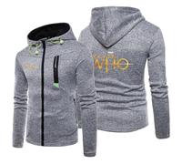 Sweat-Shirt À Capuche À Manches Longues pour Homme pour Doctor Who Sweat À Capuche Zippé Veste À Enfiler d'automne Pulls Chauds Vêtements D'extérieur Coupe-Vent Haut,Grey-l