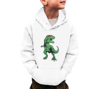 Sweat-Shirt à Capuche à Manches Longues pour Petits garçons et Filles, Motif Dinosaure, pour l'hiver, Chaud, pour Tout-Petits, de 3 à 14 Ans