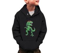 Sweat-Shirt à Capuche à Manches Longues pour Petits garçons et Filles, Motif Dinosaure, pour l'hiver, Chaud, pour Tout-Petits, de 3 à 14 Ans
