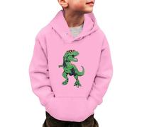 Sweat-Shirt à Capuche à Manches Longues pour Petits garçons et Filles, Motif Dinosaure, pour l'hiver, Chaud, pour Tout-Petits, de 3 à 14 Ans