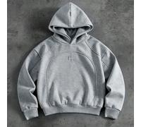 sweat-shirt à capuche ample et décontracté avec patchwork pour jeunes hommes de grande taille. Idéal pour la Saint-Valentin, le printemps à l'été, comme cadeau pour mon petit ami, le Mardi Gras, le st
