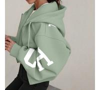 Sweat-shirt à capuche ample et décontracté grande taille avec fermeture éclair et imprimé lettres, idéal pour la remise des diplômes, la rentrée scolaire, les enseignants. Pullover automne hiver 0XL,1