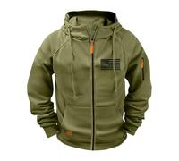 Sweat-shirt à capuche ample et léger pour homme, grandes tailles, vert, XL