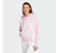 Sweat-shirt à capuche ample French terry gros logo Essentials Clear Pink / White M