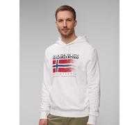 Sweat-shirt à Capuche Blanc Pour Hommes Napapijri B-kreis H Np0a4hpe0021-100