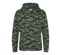 Sweat-Shirt À Capuche Camo Homme - Jh014 - Vert Camouflage