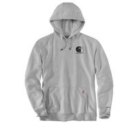Sweat-shirt à capuche Carhartt Force logo gris asphalte
