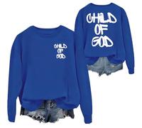 Sweat-shirt à capuche chrétien Child Of God pour homme et femme, Bleu roi/y, S