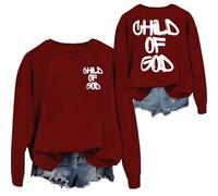 Sweat-shirt à capuche chrétien Child Of God pour homme et femme, Bordeaux-y, S