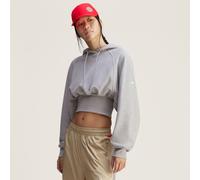 Sweat-shirt à capuche court adidas by Stella McCartney Medium Grey Heather XS