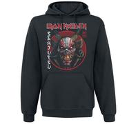 Sweat-shirt à capuche de Iron Maiden - Senjutsu Eddie Face Circle - S à M - pour Homme - noir S