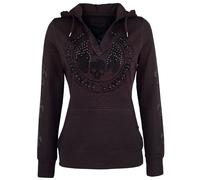 Sweat-shirt à capuche de Rock Rebel by EMP - Never Regret - S à 3XL - pour Femme - bordeaux S