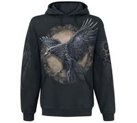 Sweat-shirt à capuche de Spiral - Raven Wise - S à 4XL - pour Homme - noir S
