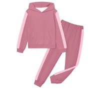 Sweat-shirt à capuche décontracté pour enfants et ensemble sportwear adaptable pièces en coton doux conçu pour l’école et les loisirs 2-13 ans (2-3 Years) #1