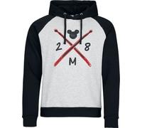 Sweat-shirt à capuche Disney de Mickey & Minnie Mouse - Rock Out Loud - S à 3XL - pour Homme - gris/noir XXL