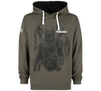 Sweat-shirt à capuche Disney de Star Wars - The Mandalorian - Bounty Hunter - S à 5XL - pour Homme - kaki M