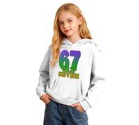 Sweat-Shirt à Capuche Doux et décontracté pour Filles, imprimé Carnaval, idéal pour Les Tout-Petits et Les Jeunes Filles. (White, 11-12 Years)
