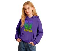 Sweat-Shirt à Capuche Doux et décontracté pour Filles, imprimé Carnaval, idéal pour Les Tout-Petits et Les Jeunes Filles. (Purple, 11-12 Years)