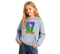 Sweat-Shirt à Capuche Doux et décontracté pour Filles, imprimé Carnaval, idéal pour Les Tout-Petits et Les Jeunes Filles. (Grey, 11-12 Years)