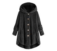 Sweat-Shirt à Capuche en Peluche pour Femme, Grande Taille, décontracté, Bloc de Couleurs, Fermeture éclair, Chemisier Ample, Manteau Chaud Pilou Pilou Polaire