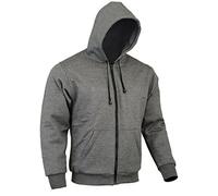 Sweat-Shirt à Capuche en Polaire - Renforts CE/100% Kevlar® - Gris - 3XL = 50"/127 cm - 52"/132 cm