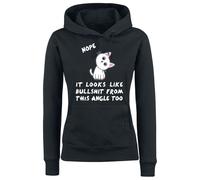 Sweat-shirt à capuche Fun de Tierisch - Nope. It Looks Like Bullshit From This Angle Too - XS à XXL - pour Femme - noir S