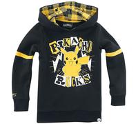 Sweat-Shirt à capuche Gaming de Pokémon - Enfants - Pikachu - Rocks - 122/128 à 134/140 - pour filles & garçonse - noir/jaune 7-8 Ans