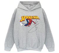 sweat-shirt à capuche Garçon SpiderMan avec un livre (Gris de sport) Matière : 70 % coton, 30 % polyester. Motif : imprimé. 153 g/m². Capuche : coupe ample. Étiquette de marque au col, étiquette volan