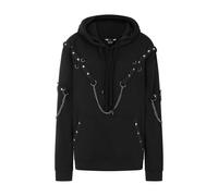 Sweat-shirt à capuche Gothic de Banned Alternative - Rogueweave - Sweat à Capuche - S à 4XL - pour Homme - noir S