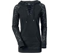 Sweat-shirt à capuche Gothic de Gothicana by EMP - Stone Cold - S à 3XL - pour Femme - noir S
