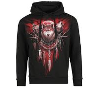 Sweat-shirt à capuche Gothic de Spiral - Cry Of The Wolf - S à M - pour Homme - noir M