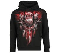 Sweat-shirt à capuche Gothic de Spiral - Cry Of The Wolf - S à M - pour Homme - noir S