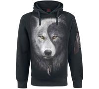 Sweat-shirt à capuche Gothic de Spiral - Wolf Chi - S à XL - pour Homme - noir L