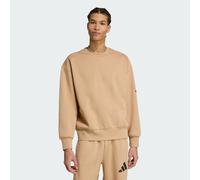 Sweat-shirt à capuche logo à 3 bandes coupe ample Essentials Warm Sandstone / Black M