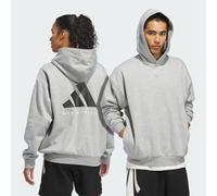Sweat-shirt à capuche molleton adidas Basketball (Non genré) Medium Grey Heather XL