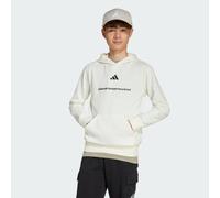 Sweat-shirt à capuche molleton adidas Slogan Off White 9-10A
