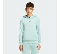Adidas Sweat à capuche Enfant Molleton Slogan Vert/Noir/Blanc Taille 164