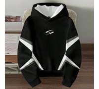 sweat-shirt à capuche oversize décontracté à logo blocs de couleurs de pionniers d'étoiles, streetwear casual pour les rendez-vous, les fêtes, les couples, la famille, un excellent cadeau pour le peti